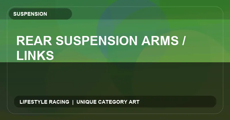 Rear Suspension Arms / Links